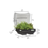 Medium Raised Garden Bed with Garden Cover